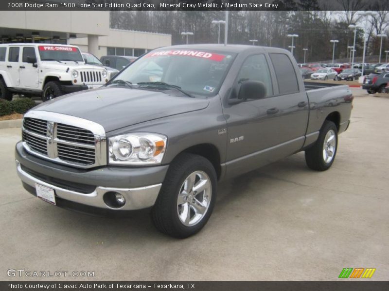 Mineral Gray Metallic / Medium Slate Gray 2008 Dodge Ram 1500 Lone Star Edition Quad Cab