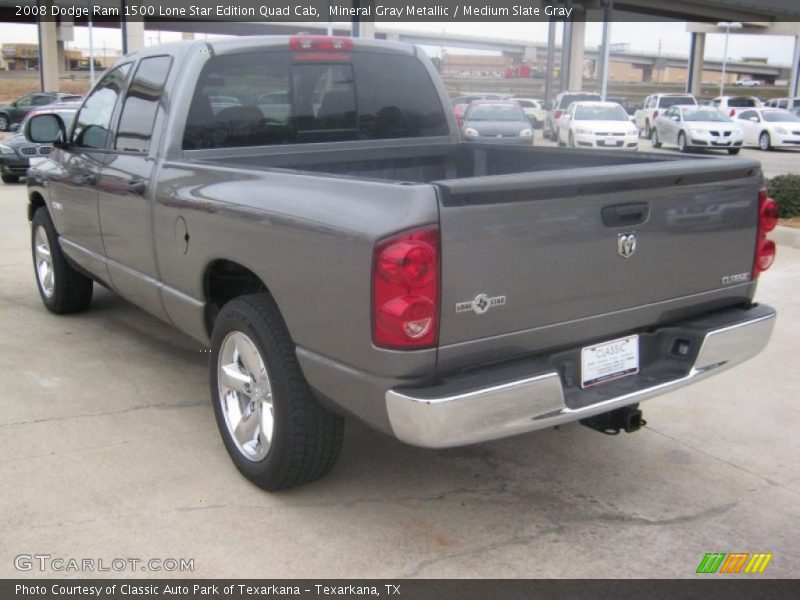 Mineral Gray Metallic / Medium Slate Gray 2008 Dodge Ram 1500 Lone Star Edition Quad Cab