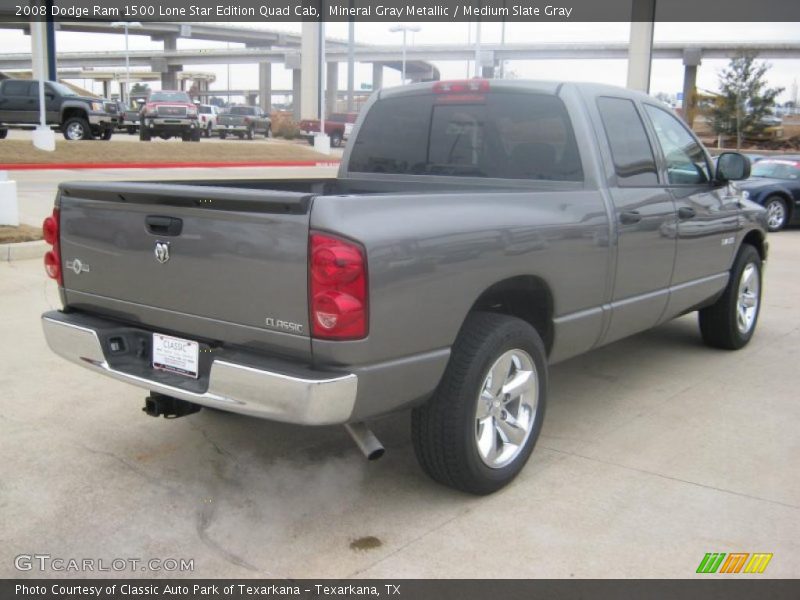 Mineral Gray Metallic / Medium Slate Gray 2008 Dodge Ram 1500 Lone Star Edition Quad Cab