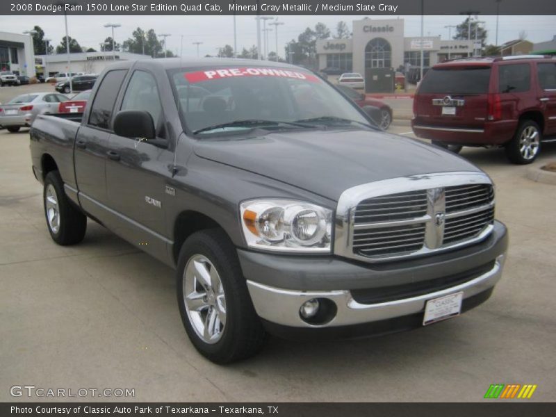 Mineral Gray Metallic / Medium Slate Gray 2008 Dodge Ram 1500 Lone Star Edition Quad Cab