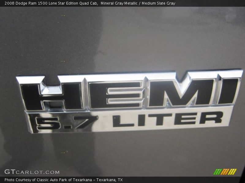 Mineral Gray Metallic / Medium Slate Gray 2008 Dodge Ram 1500 Lone Star Edition Quad Cab