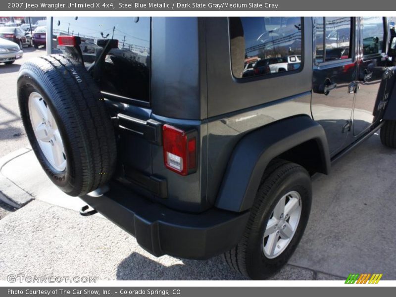 Steel Blue Metallic / Dark Slate Gray/Medium Slate Gray 2007 Jeep Wrangler Unlimited X 4x4