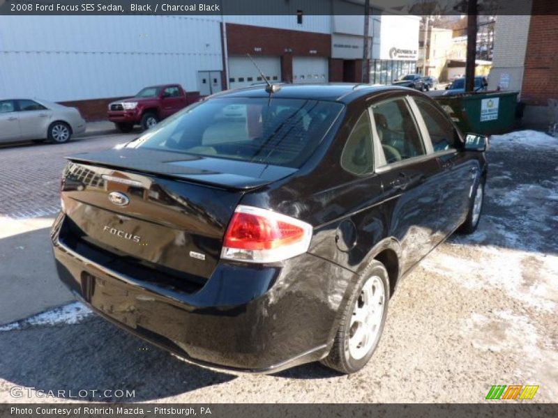Black / Charcoal Black 2008 Ford Focus SES Sedan