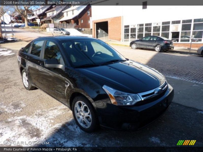 Black / Charcoal Black 2008 Ford Focus SES Sedan