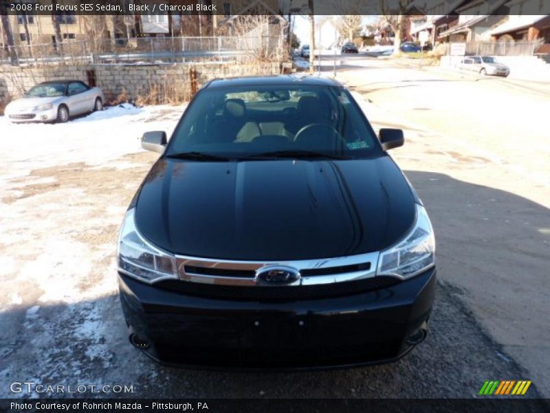 Black / Charcoal Black 2008 Ford Focus SES Sedan