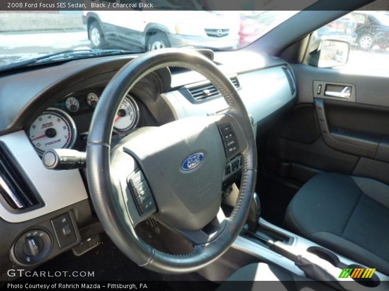 Black / Charcoal Black 2008 Ford Focus SES Sedan