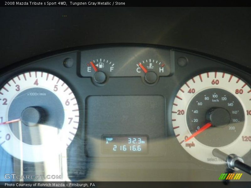 Tungsten Gray Metallic / Stone 2008 Mazda Tribute s Sport 4WD