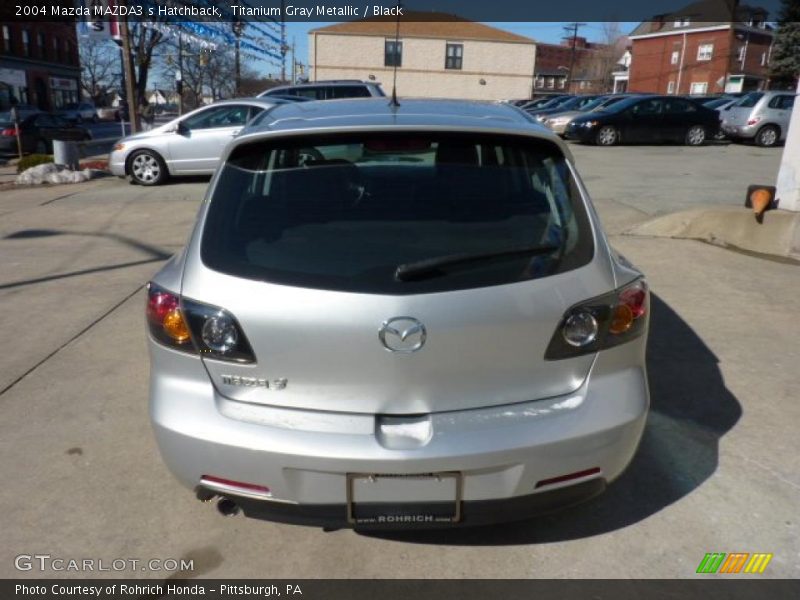 Titanium Gray Metallic / Black 2004 Mazda MAZDA3 s Hatchback