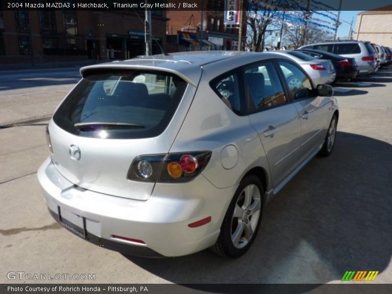 Titanium Gray Metallic / Black 2004 Mazda MAZDA3 s Hatchback