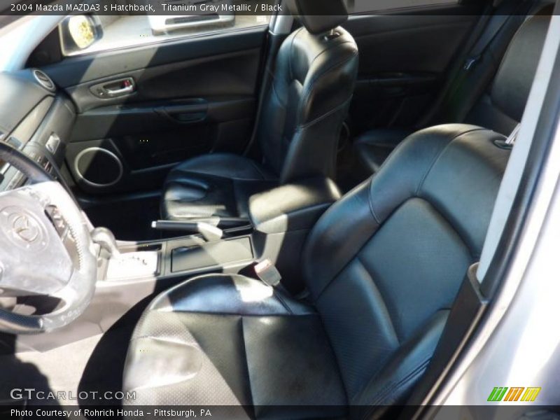 Titanium Gray Metallic / Black 2004 Mazda MAZDA3 s Hatchback