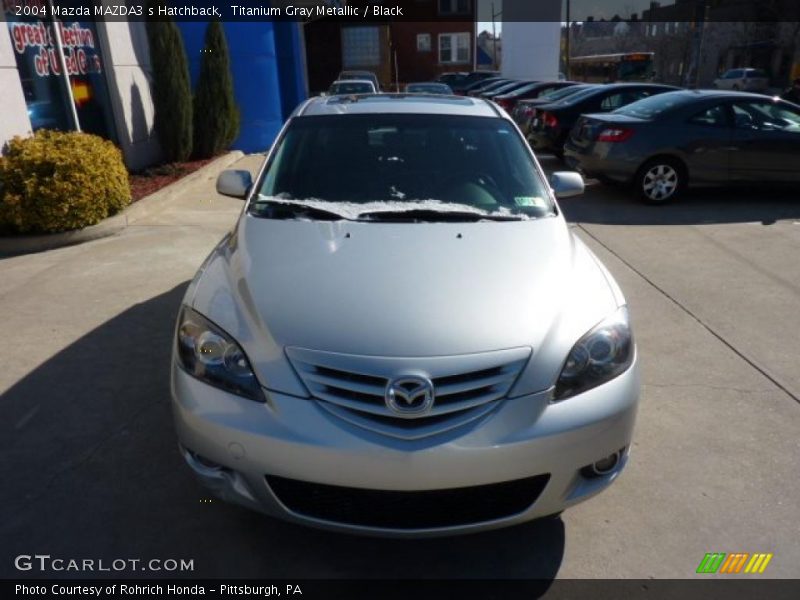 Titanium Gray Metallic / Black 2004 Mazda MAZDA3 s Hatchback