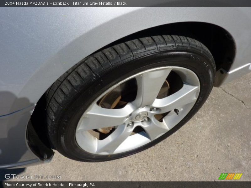 Titanium Gray Metallic / Black 2004 Mazda MAZDA3 s Hatchback