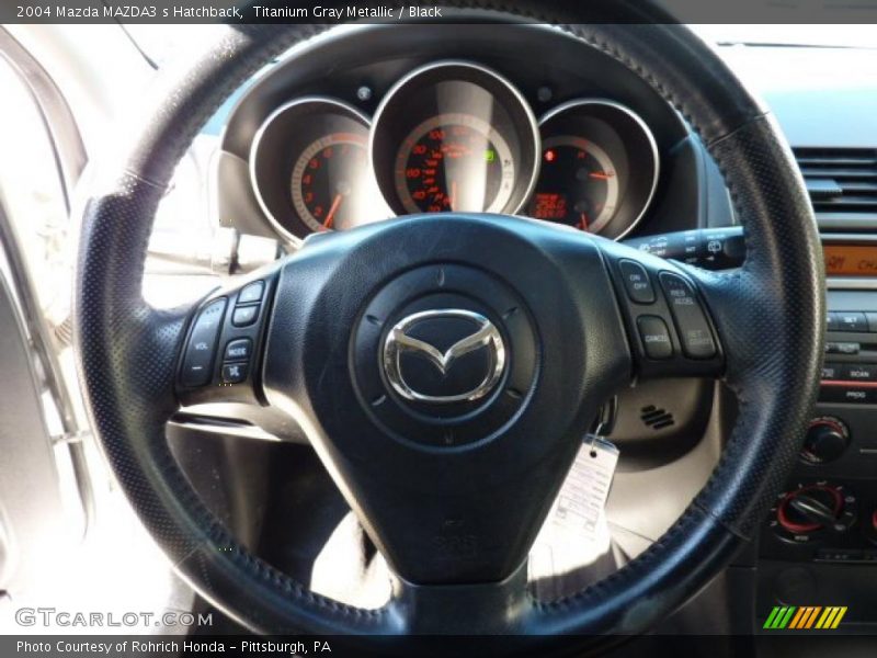 Titanium Gray Metallic / Black 2004 Mazda MAZDA3 s Hatchback