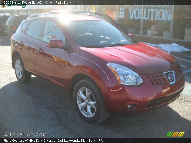 Venom Red / Black 2009 Nissan Rogue SL AWD