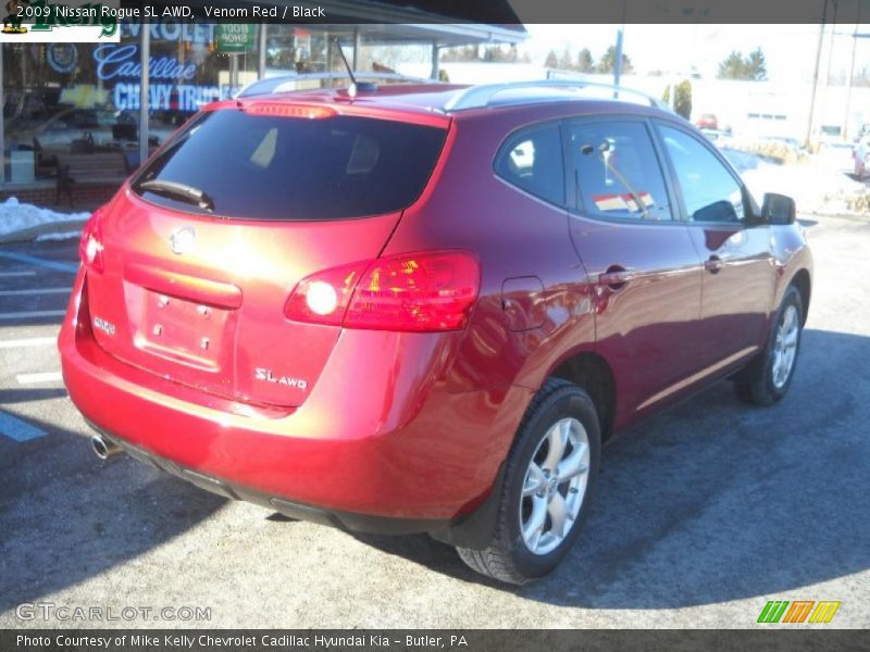 Venom Red / Black 2009 Nissan Rogue SL AWD