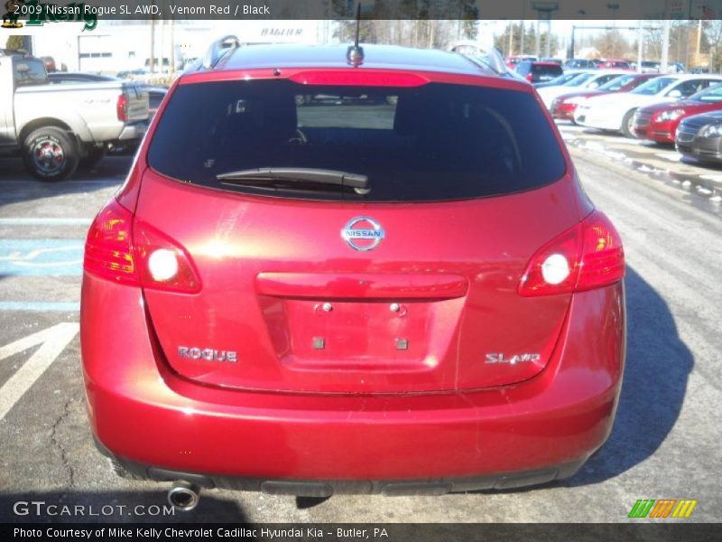 Venom Red / Black 2009 Nissan Rogue SL AWD