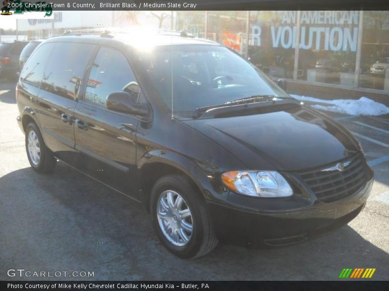 Brilliant Black / Medium Slate Gray 2006 Chrysler Town & Country