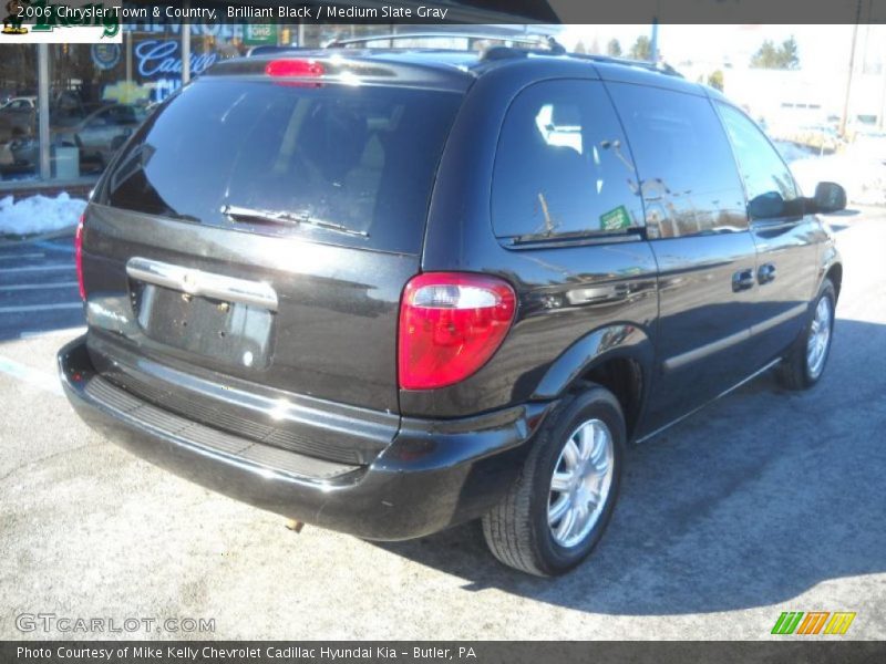 Brilliant Black / Medium Slate Gray 2006 Chrysler Town & Country