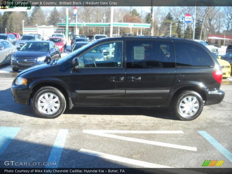 Brilliant Black / Medium Slate Gray 2006 Chrysler Town & Country