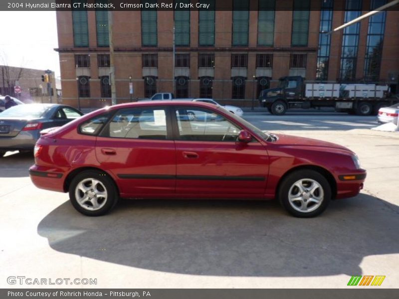 Crimson Dark Red / Dark Gray 2004 Hyundai Elantra GT Hatchback