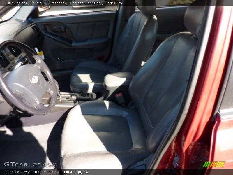 Crimson Dark Red / Dark Gray 2004 Hyundai Elantra GT Hatchback