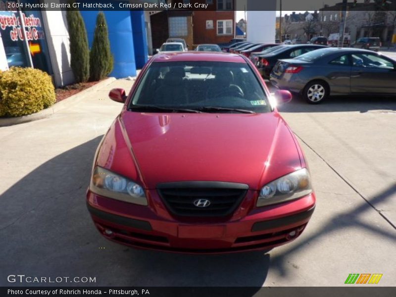 Crimson Dark Red / Dark Gray 2004 Hyundai Elantra GT Hatchback