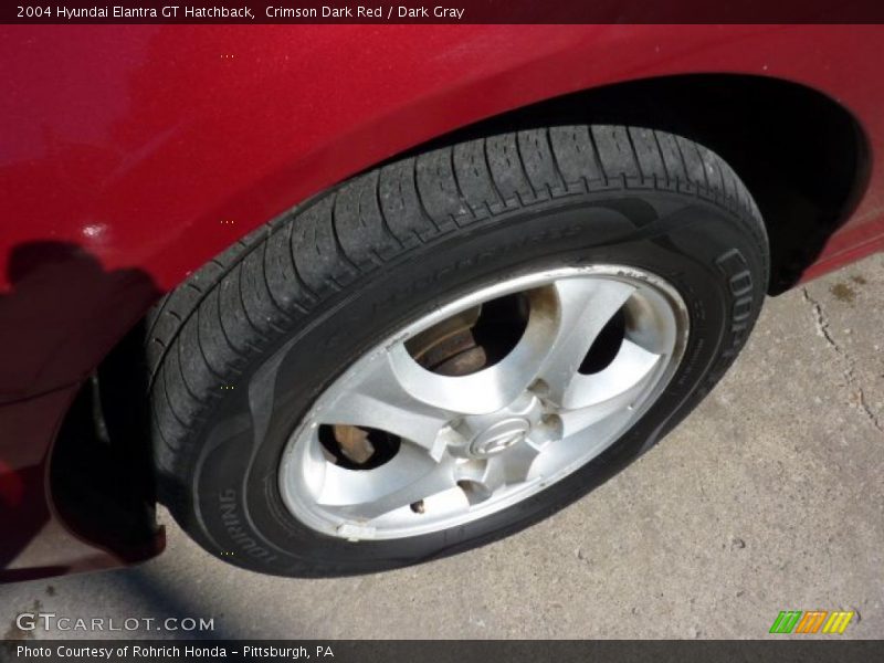 Crimson Dark Red / Dark Gray 2004 Hyundai Elantra GT Hatchback