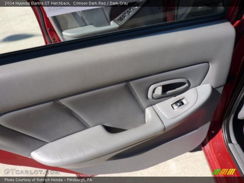Crimson Dark Red / Dark Gray 2004 Hyundai Elantra GT Hatchback