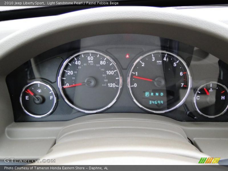 Light Sandstone Pearl / Pastel Pebble Beige 2010 Jeep Liberty Sport