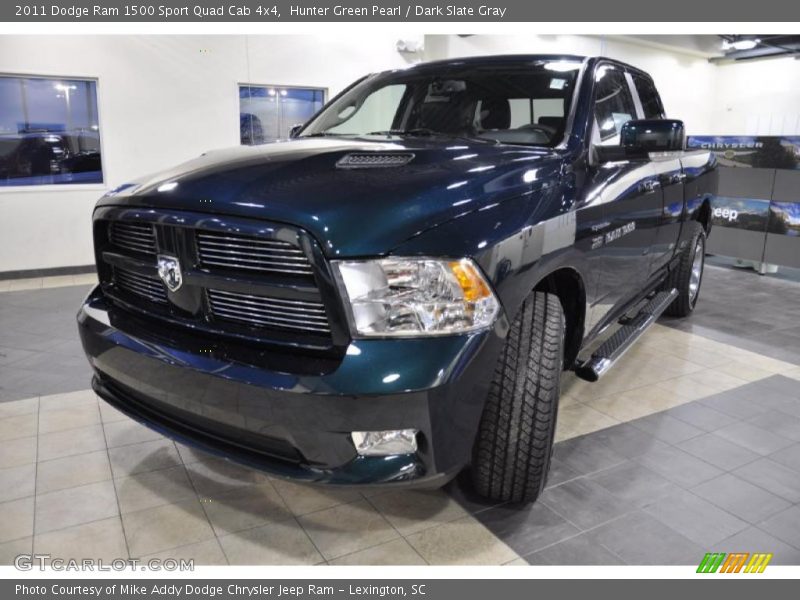 Hunter Green Pearl / Dark Slate Gray 2011 Dodge Ram 1500 Sport Quad Cab 4x4