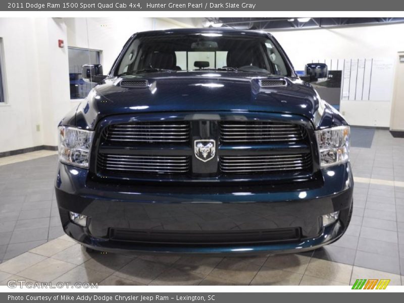 Hunter Green Pearl / Dark Slate Gray 2011 Dodge Ram 1500 Sport Quad Cab 4x4