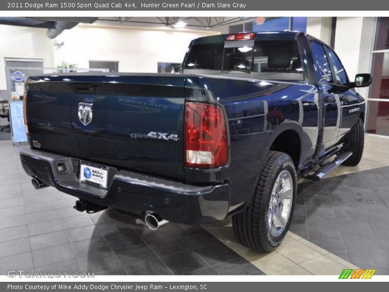 Hunter Green Pearl / Dark Slate Gray 2011 Dodge Ram 1500 Sport Quad Cab 4x4