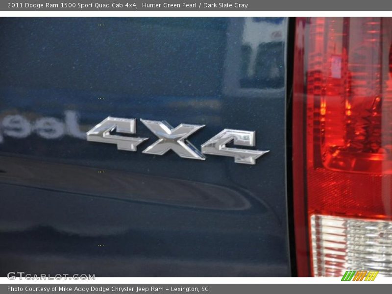 Hunter Green Pearl / Dark Slate Gray 2011 Dodge Ram 1500 Sport Quad Cab 4x4