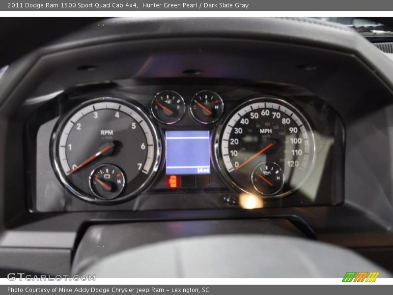 Hunter Green Pearl / Dark Slate Gray 2011 Dodge Ram 1500 Sport Quad Cab 4x4