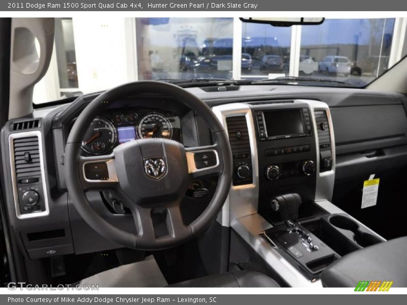 Hunter Green Pearl / Dark Slate Gray 2011 Dodge Ram 1500 Sport Quad Cab 4x4