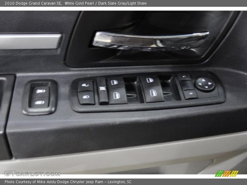 White Gold Pearl / Dark Slate Gray/Light Shale 2010 Dodge Grand Caravan SE