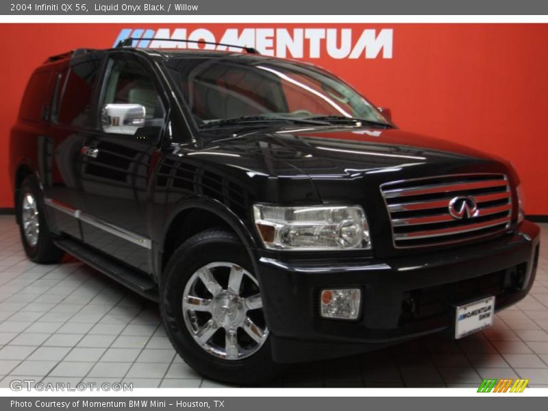 Liquid Onyx Black / Willow 2004 Infiniti QX 56