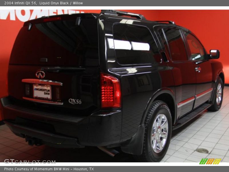 Liquid Onyx Black / Willow 2004 Infiniti QX 56