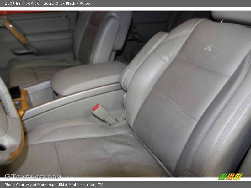 Liquid Onyx Black / Willow 2004 Infiniti QX 56
