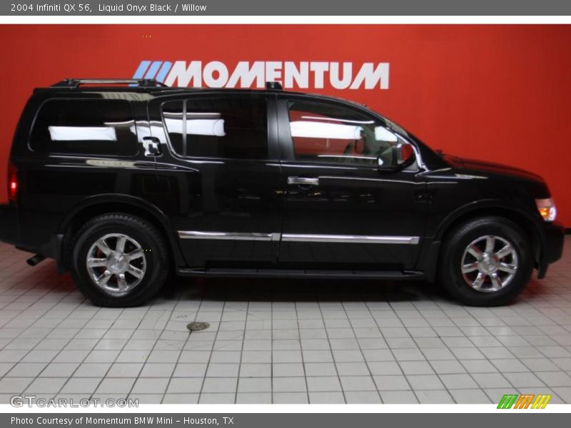 Liquid Onyx Black / Willow 2004 Infiniti QX 56