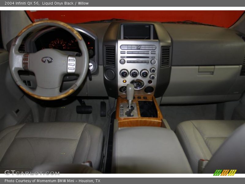 Liquid Onyx Black / Willow 2004 Infiniti QX 56