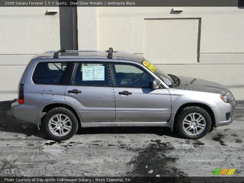 Steel Silver Metallic / Anthracite Black 2008 Subaru Forester 2.5 X Sports