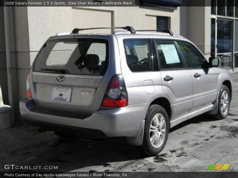 Steel Silver Metallic / Anthracite Black 2008 Subaru Forester 2.5 X Sports