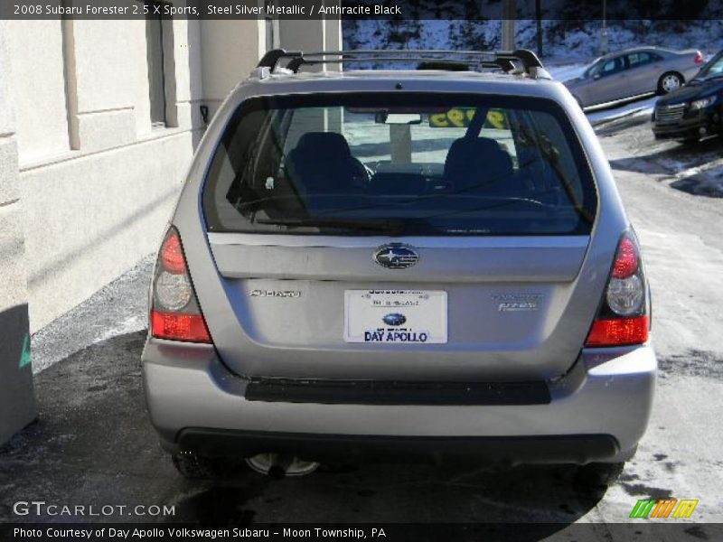 Steel Silver Metallic / Anthracite Black 2008 Subaru Forester 2.5 X Sports