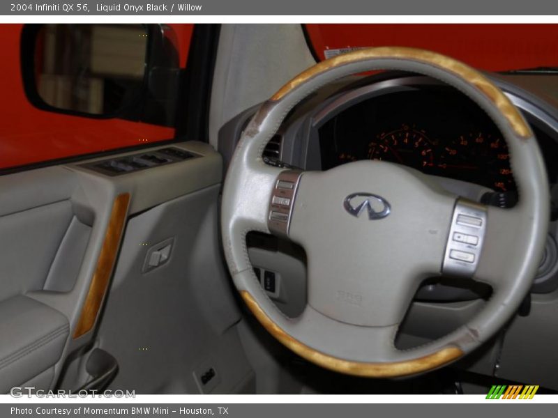 Liquid Onyx Black / Willow 2004 Infiniti QX 56