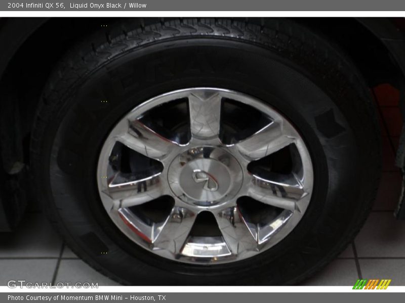 Liquid Onyx Black / Willow 2004 Infiniti QX 56