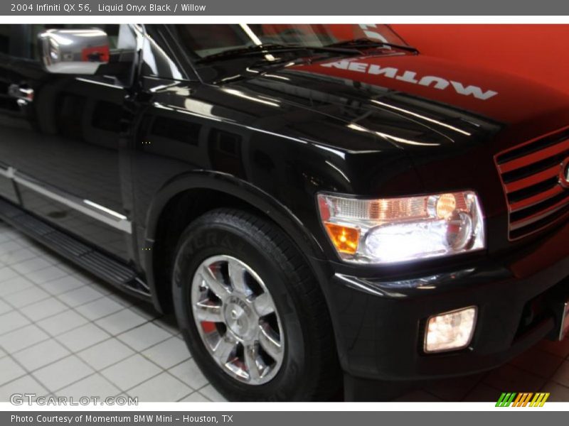 Liquid Onyx Black / Willow 2004 Infiniti QX 56