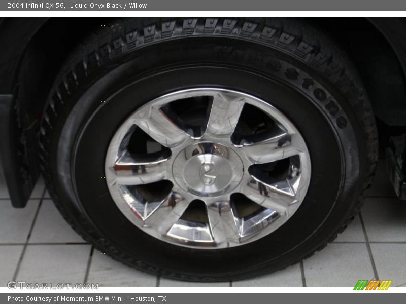 Liquid Onyx Black / Willow 2004 Infiniti QX 56