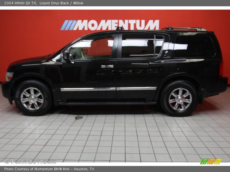 Liquid Onyx Black / Willow 2004 Infiniti QX 56