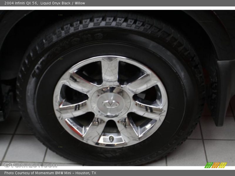 Liquid Onyx Black / Willow 2004 Infiniti QX 56
